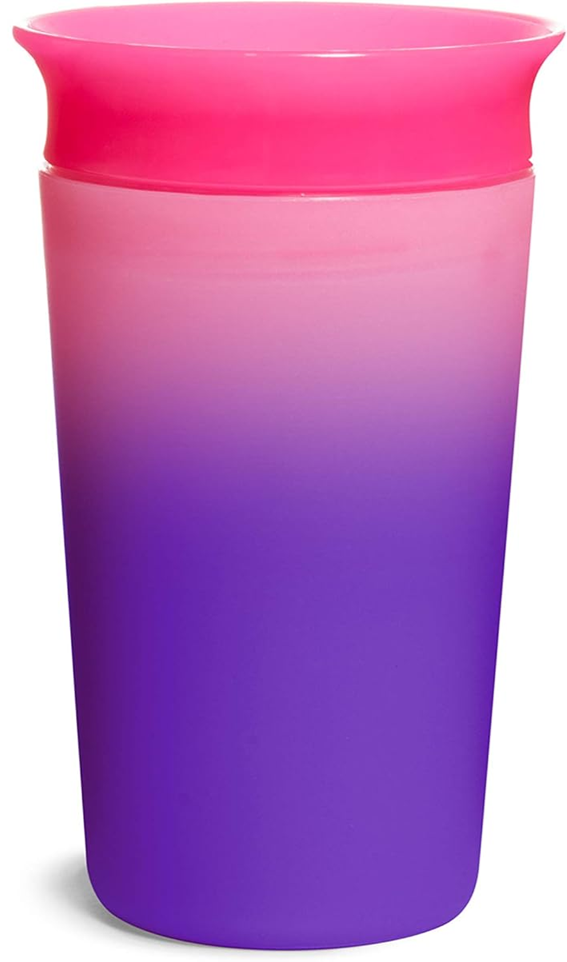 MUNCHKIN Vaso antiderrame Miracle que cambia de color con boquilla 360° 266 ml 12 m+