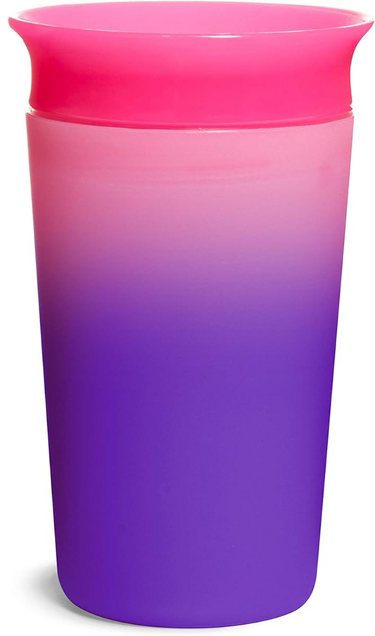 MUNCHKIN Vaso antiderrame Miracle que cambia de color con boquilla 360° 266 ml 12 m+