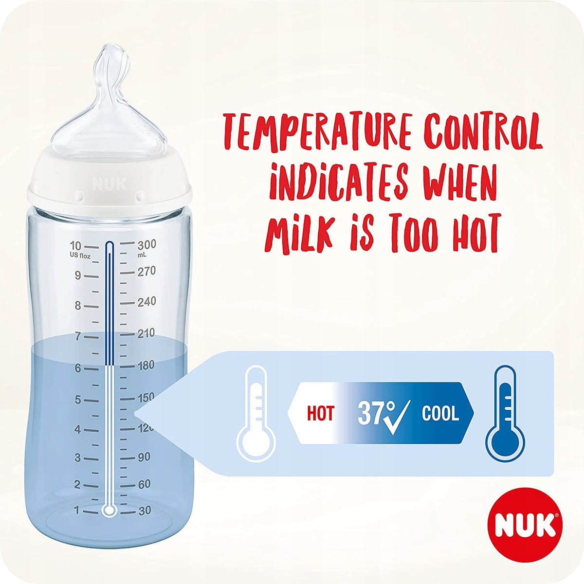 NUK set de biberones Perfect Start control de temperatura 9 unidades