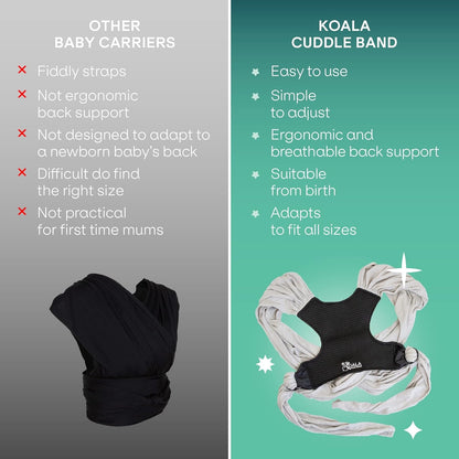 KOALA BABYCARE chusta do noszenia dziecka 2w1, ergonomiczna i łatwa w użyciu od narodzin
