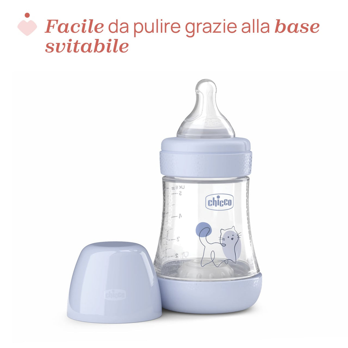 Biberón Chicco Perfect5 150 ml flujo lento azul 0m