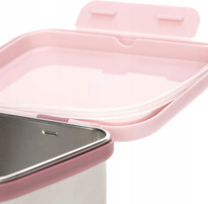 LASSIG Adventure PUDEŁKO ŚNIADANIOWE stal nierdzewna różowe, solidne lunchbox do szkoły i spacerów