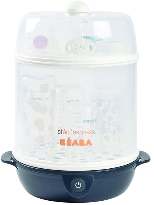 BEABA Esterilizador a vapor 2en1 Steril'Express + pinzas y vaso medidor
