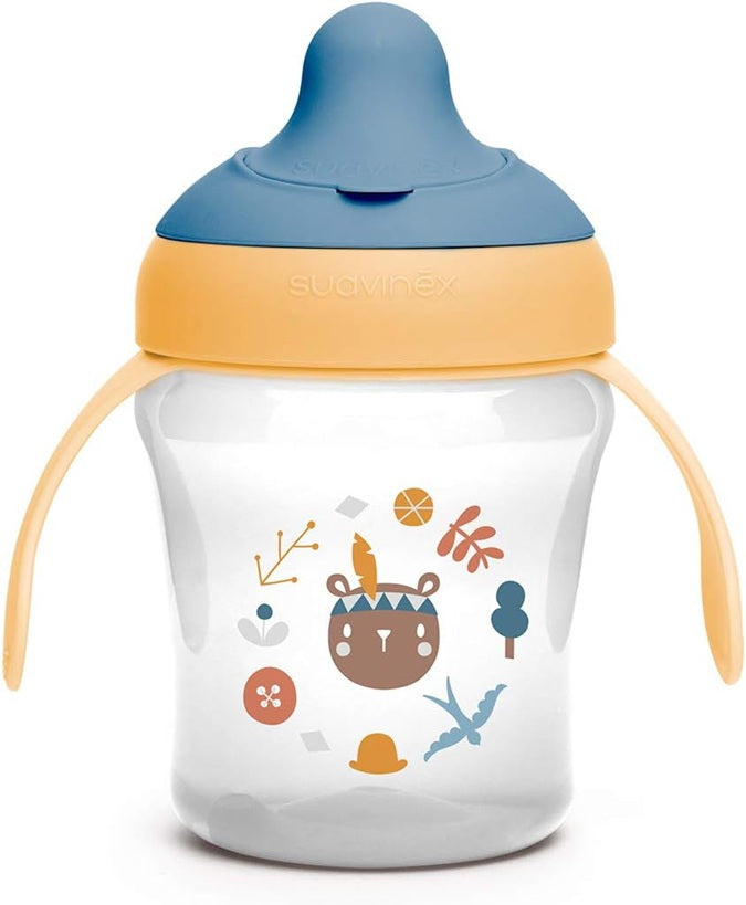 SUAVINEX Vaso de aprendizaje antiderrame con boquilla dura 200 ml 6 m+