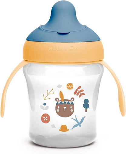 SUAVINEX Vaso de aprendizaje antiderrame con boquilla dura 200 ml 6 m+