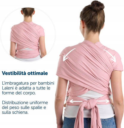 LALENI fular portabebés elástico para bebés hasta 15 kg