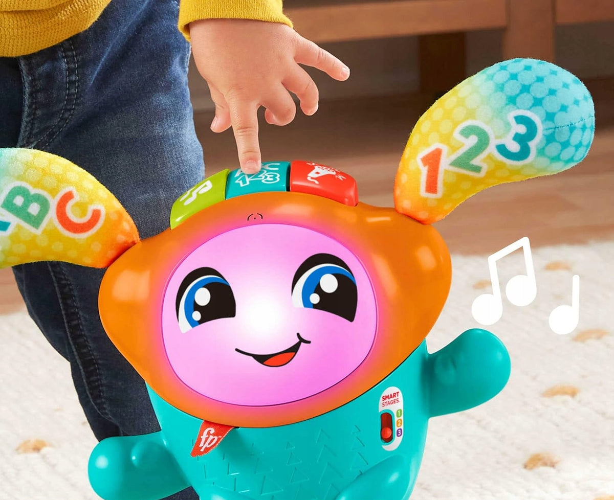 FISHER-PRICE DJ interactivo HUPFI canta y baila 75 actividades IDIOMA INGLÉS