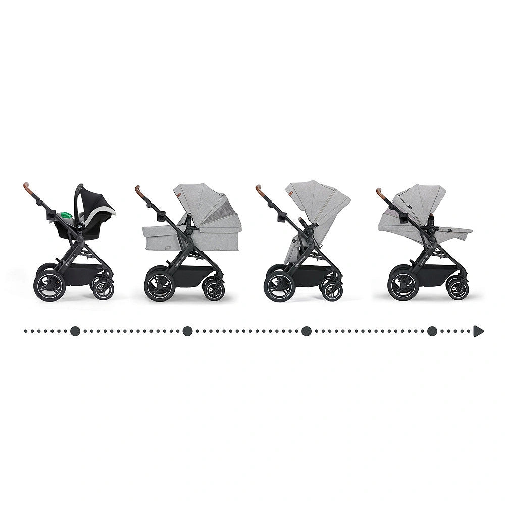 KINDERKRAFT B-TOUR cochecito multifuncional 3 en 1 hasta 22kg + silla MINK PRO