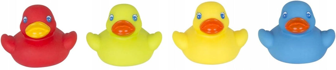 PLAYGRO Bright Baby Patitos de goma para el baño 6 m+ 4 unidades