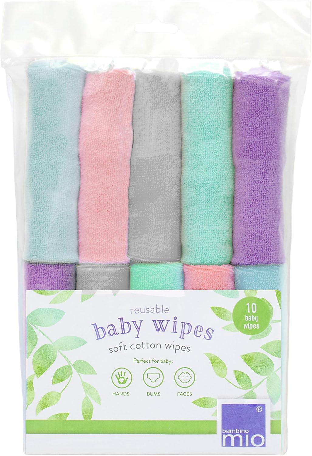 BAMBINO MIO toallitas reutilizables x10 para bebés
