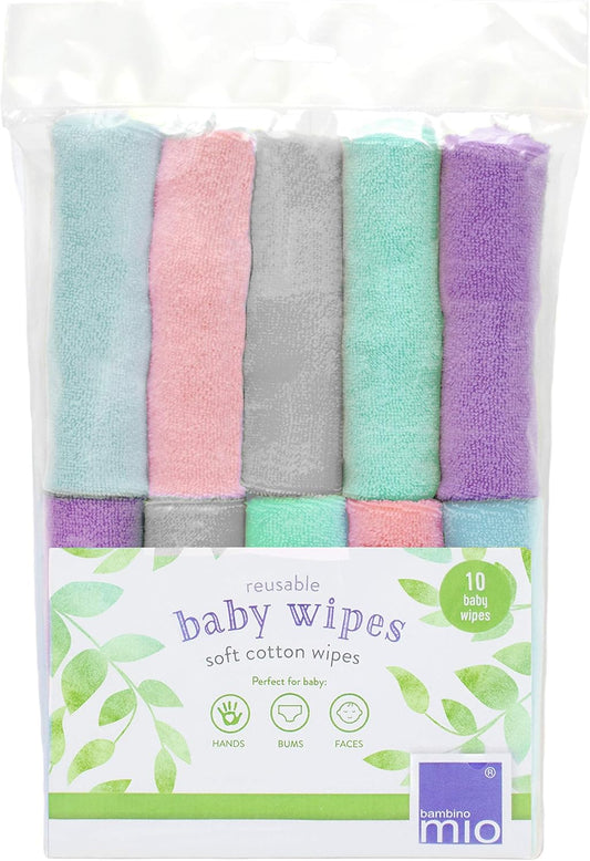 BAMBINO MIO toallitas reutilizables x10 para bebés