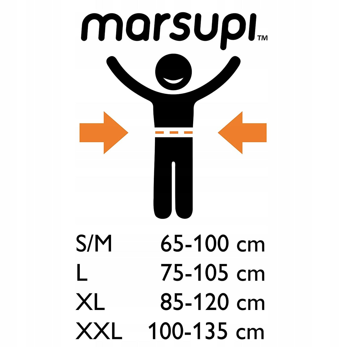 MARSUPI 2.0 portabebés ergonómico S/M 3,5 - 15 kg para bebés