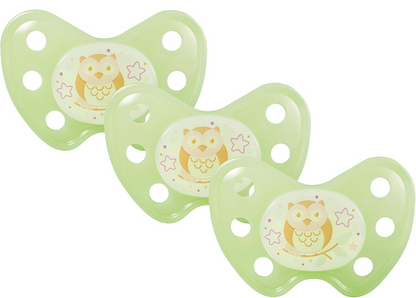 DENTISTAR NIGHT chupete calmante de silicona 3x 14m+