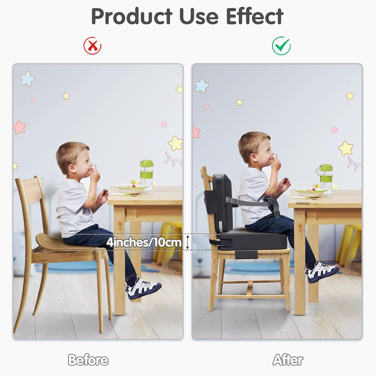 Elevador de asiento para silla para niños ZICAC