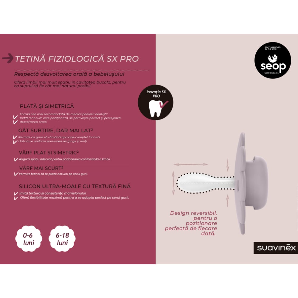 Suavinex Wonder SX Pro smoczek silikonowy 6-18m