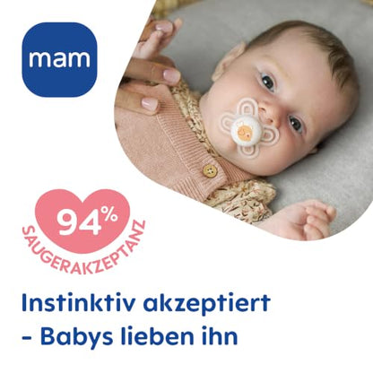 MAM Perfect Start silicone pacifier 0–2 months x2