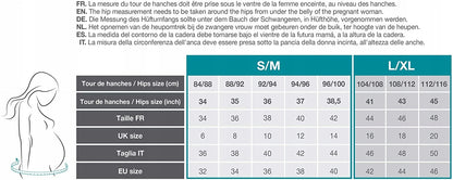 BABYMOOV Dream Belt PAS CIĄŻOWY S/M tabela rozmiarów pas ciążowy dla kobiet w ciąży