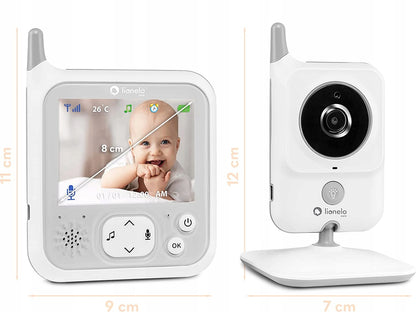 LIONELO Babyline 7.1 vigilabebés electrónico 3,2 pulgadas