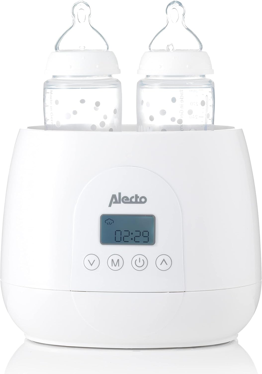 ALECTO BW700TWIN calentador doble 3 en 1 para biberones y tarritos