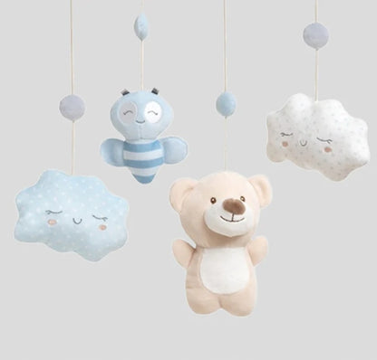 INTERBABY móvil para cuna con caja de música OSITOS y NUBES