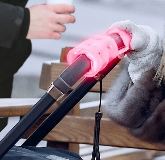 FINGER HEAT Gel-Calentador de manos para manillares de bicicleta, patinete y cochecito de bebé x2