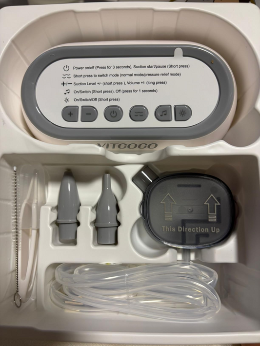 VITCOCO aspirador nasal eléctrico con luz nocturna