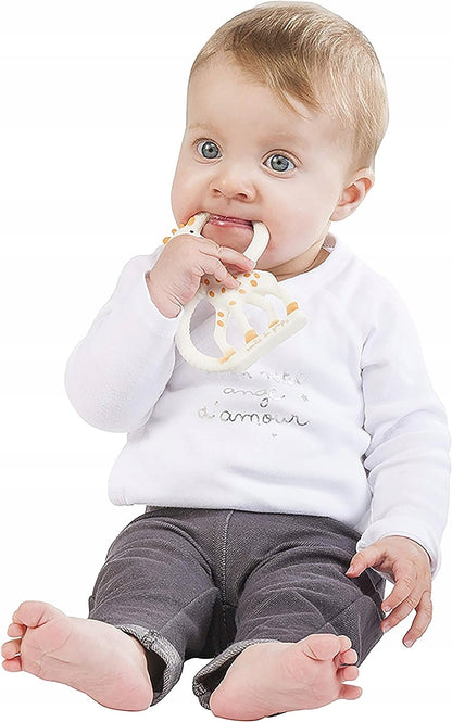 ŻYRAFA SOPHIE gryzak naturalny SO PURE 18CM, gryzak dla niemowląt 0+ z naturalnego kauczuku