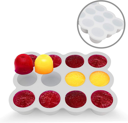 Molde de silicona para congelar alimentos Fresh Foods 12 x 75 ml