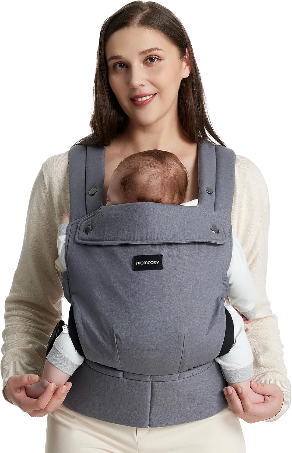 MOMCOZY portabebés ajustable para recién nacidos y bebés de 3 a 20 kg