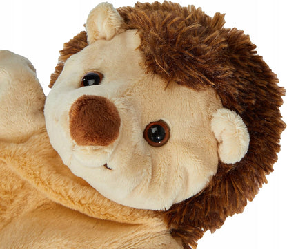 HEUNEC pluszowa pacynka do odgrywania ról JEŻ 28 cm, miękka szaro-brązowa pacynka dla dzieci