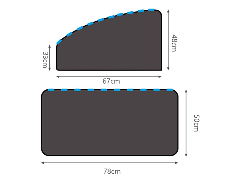 URAQT parasoles para ventanas laterales de coche 4 unidades