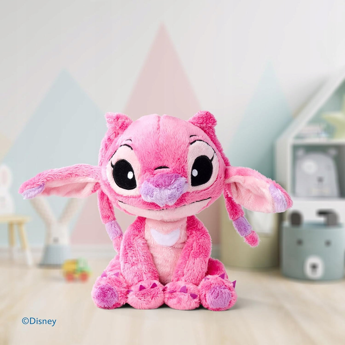 DISNEY Lilo miękka przytulanka 20 cm, różowa pluszowa zabawka dla dzieci 0+