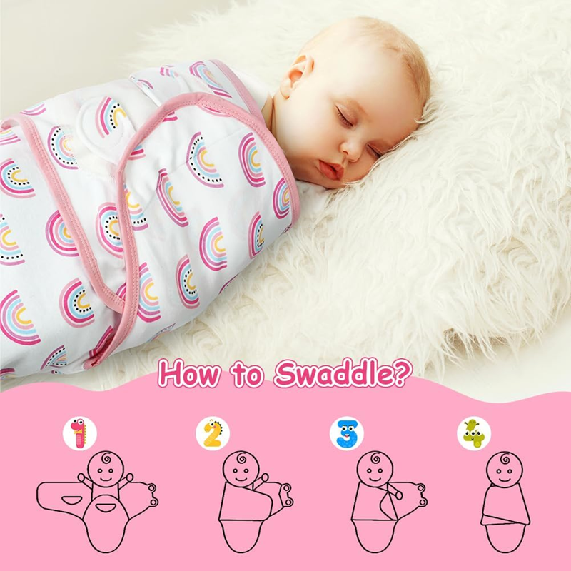 saco de dormir envolvente para bebés 0-3 meses x3