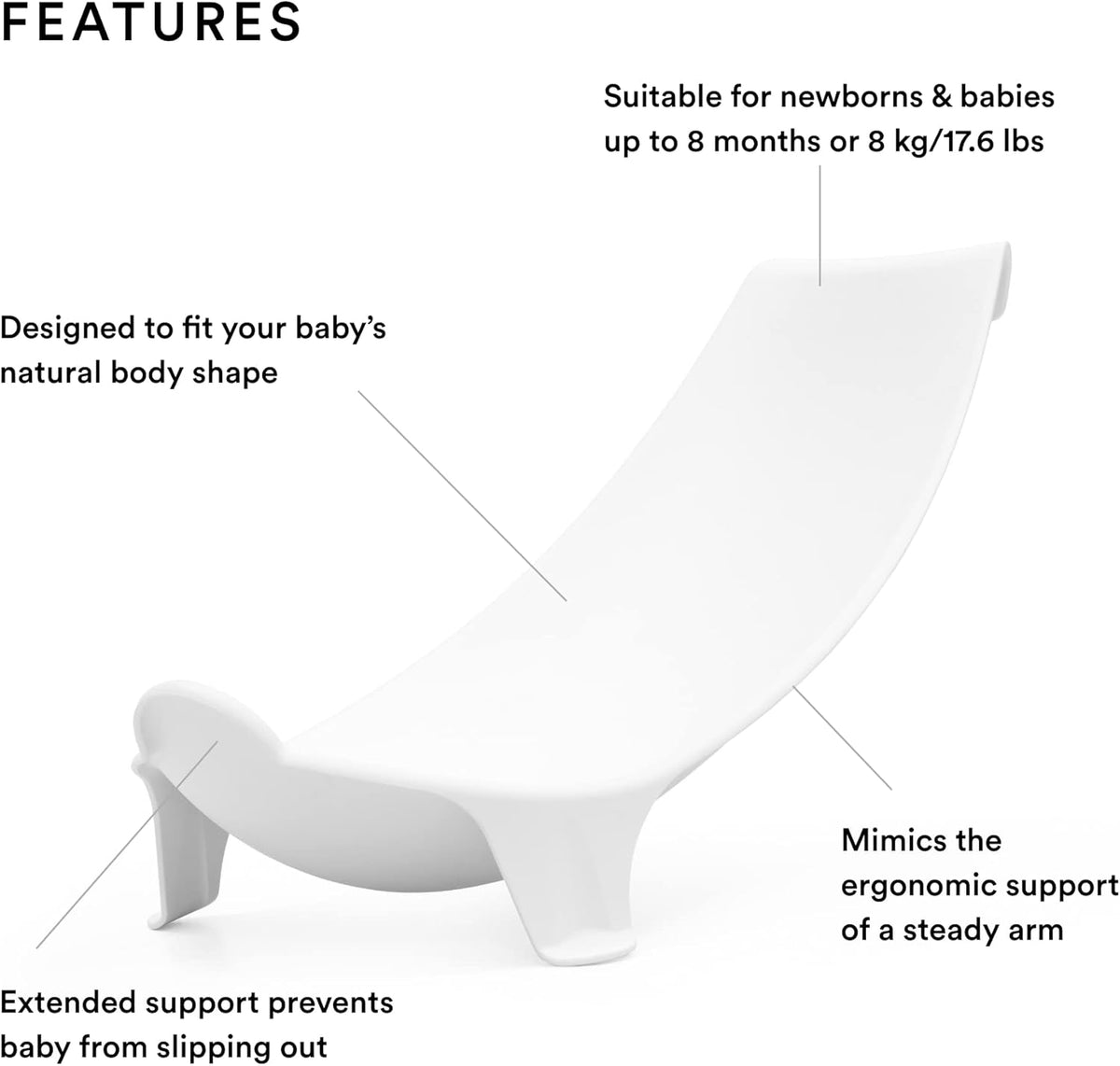 STOKKE FLEXI BATH bañera para bebé 0-8 meses inserto para baño