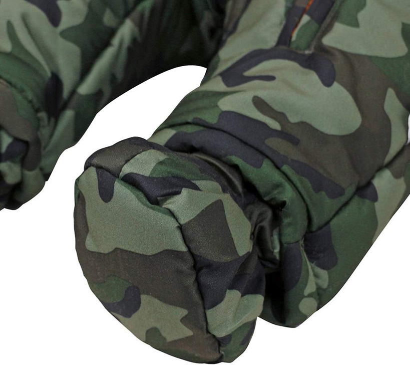 JIAMY mono de invierno con capucha 12-18 meses + guantes y botines para bebés