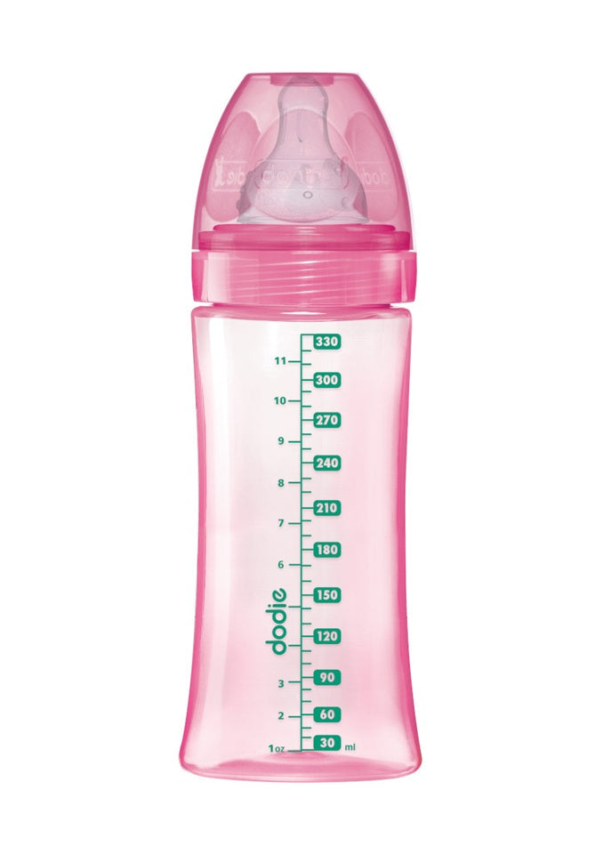 DODIE biberón 330 ml tetina 3 flujo rápido 6 m+