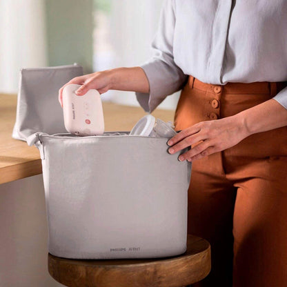 PHILIPS AVENT SCF397/11 podwójny LAKTATOR elektr.1 – różowy elektryczny laktator Philips Avent w torbie