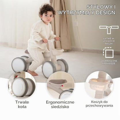 KikkaBoo ZIPI bicicleta de equilibrio para niños de 1-3 años