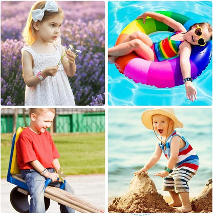 VICLOON pulseras SOS impermeables para niños 8 unidades + rotulador