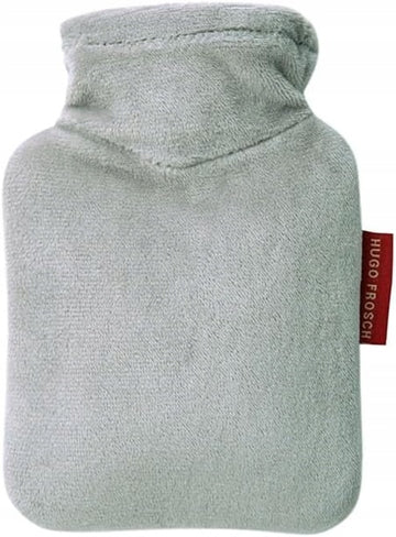 HUGO FROSCH mini bolsa de agua caliente 0,2 l con funda de terciopelo 10,7 x 16 cm