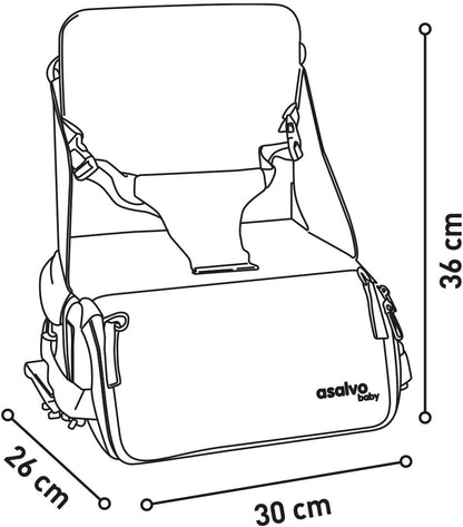 ASALVO silla de viaje para bebés y niños pequeños