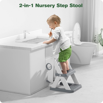 Asiento reductor para inodoro con escalones 2 en 1 para niños