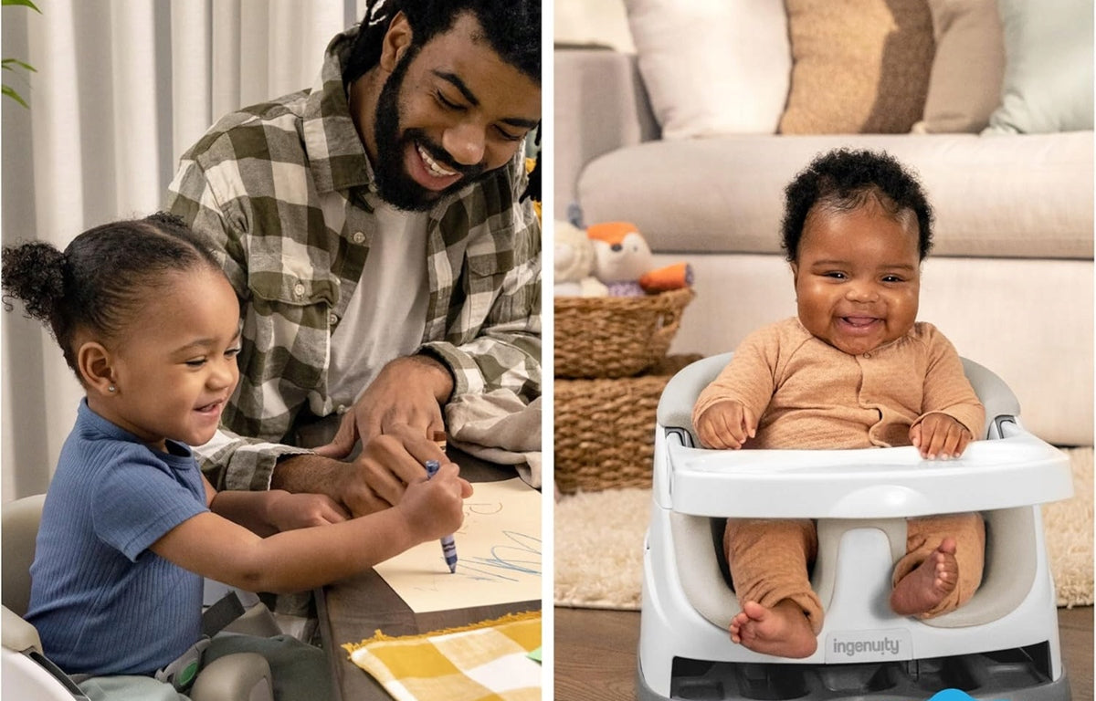 INGENUITY Baby Base 2en1 silla portátil para alimentación ajustable para bebés