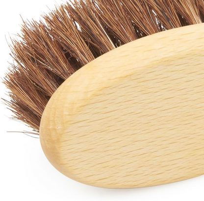 Cepillo de madera para el cabello con cerdas de crin de caballo 6 m+
