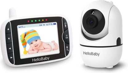 HELLO BABY HB65 monitor vigilabebés electrónico con control remoto y pantalla TFT LCD 3,2"