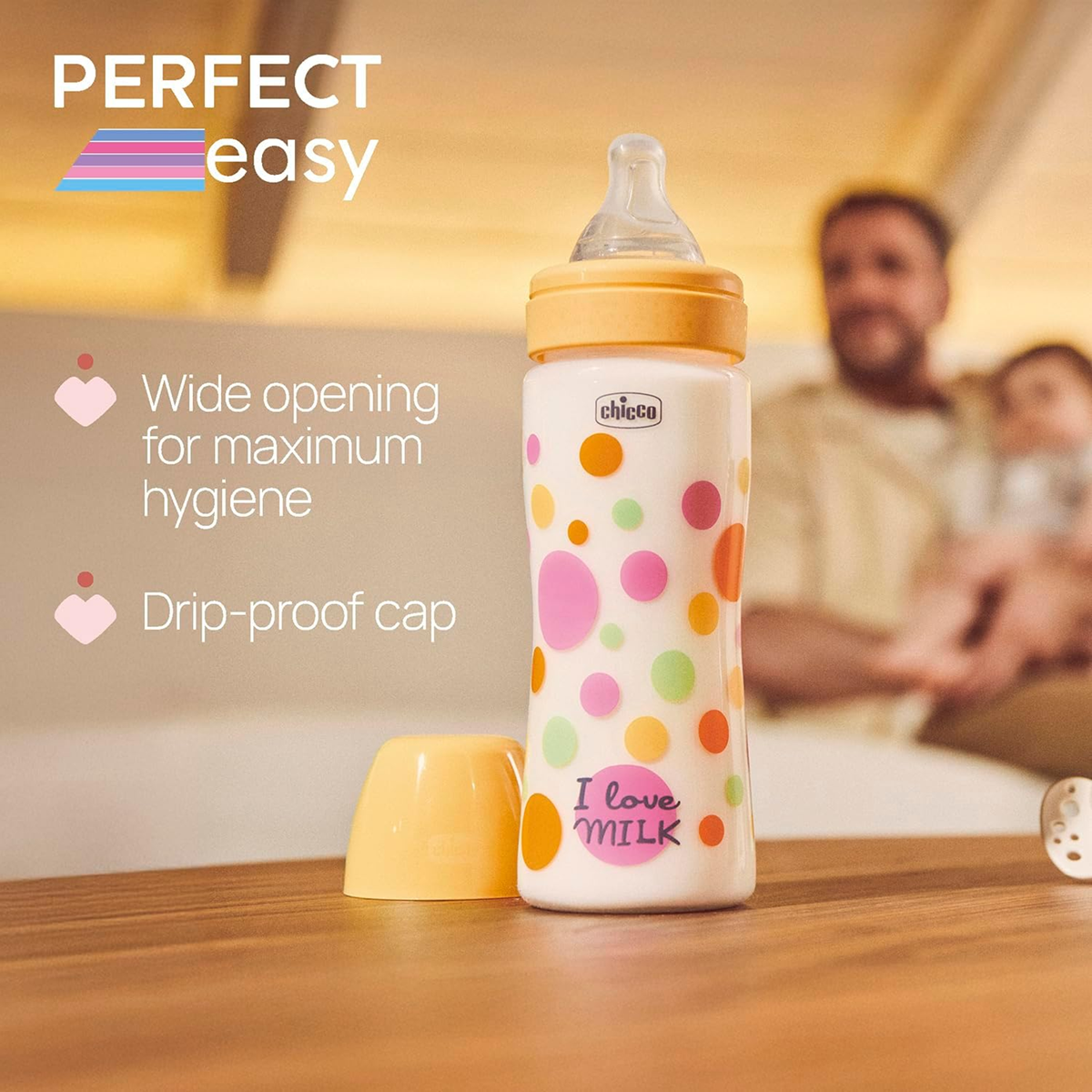 CHICCO biberón Perfect Easy 4m+ 300ml