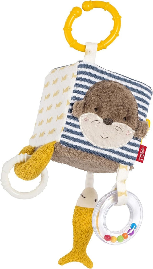Colgante de peluche FEHN para cochecito, cuna o silla de coche 10 x 10 cm NUTRIA THEO