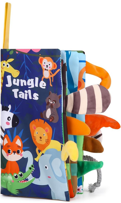 Jungle Tails libro sensorial colgante 12,5 x 22 cm