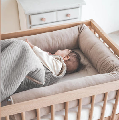Saco de dormir de muselina Julius Zöllner gris 62 a 68