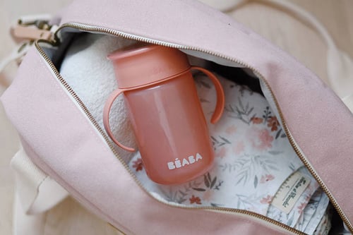 Vaso de entrenamiento 360 pink Béaba 340 ml 12m+